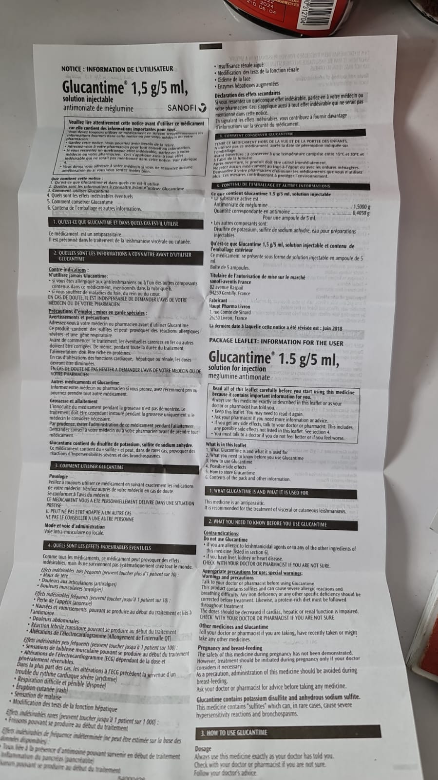 Introduction of Glucantime Injection