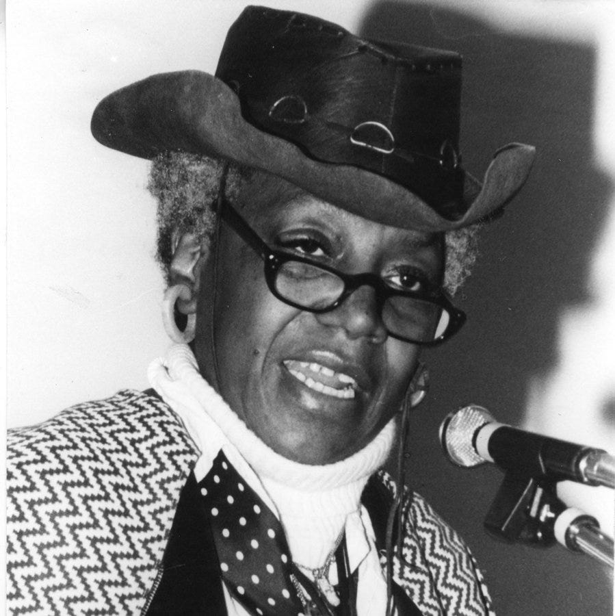 An image shows Florynce “Flo” Kennedy.