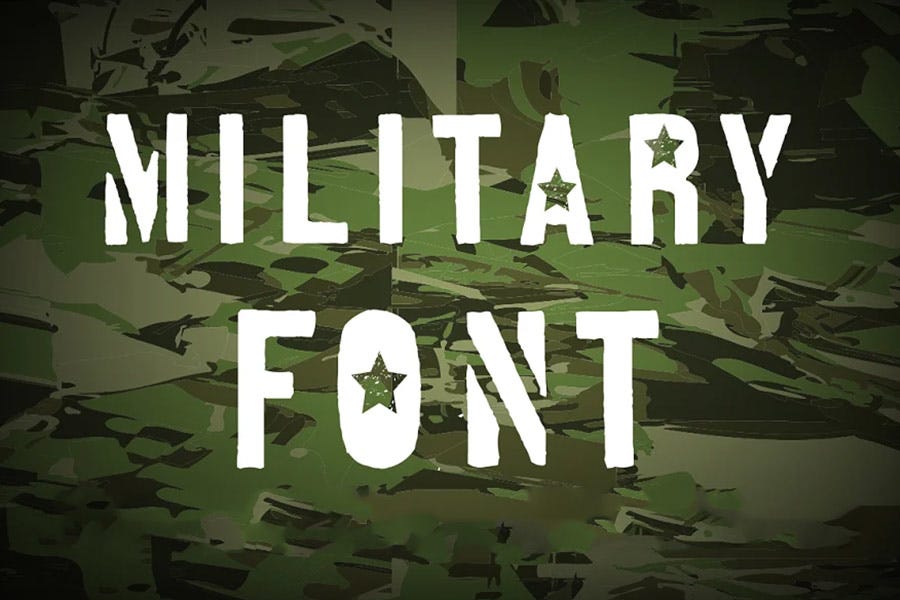 Military font military fonts