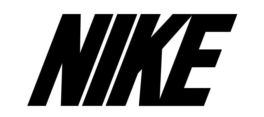 nike logo black and white