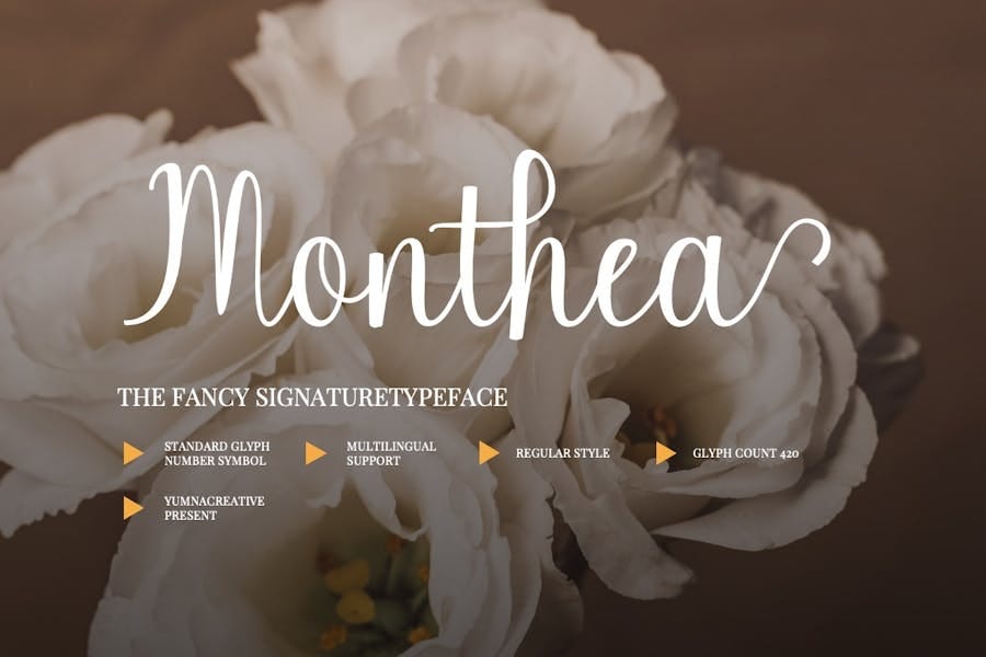 Monthea — Fancy SIgnature Font