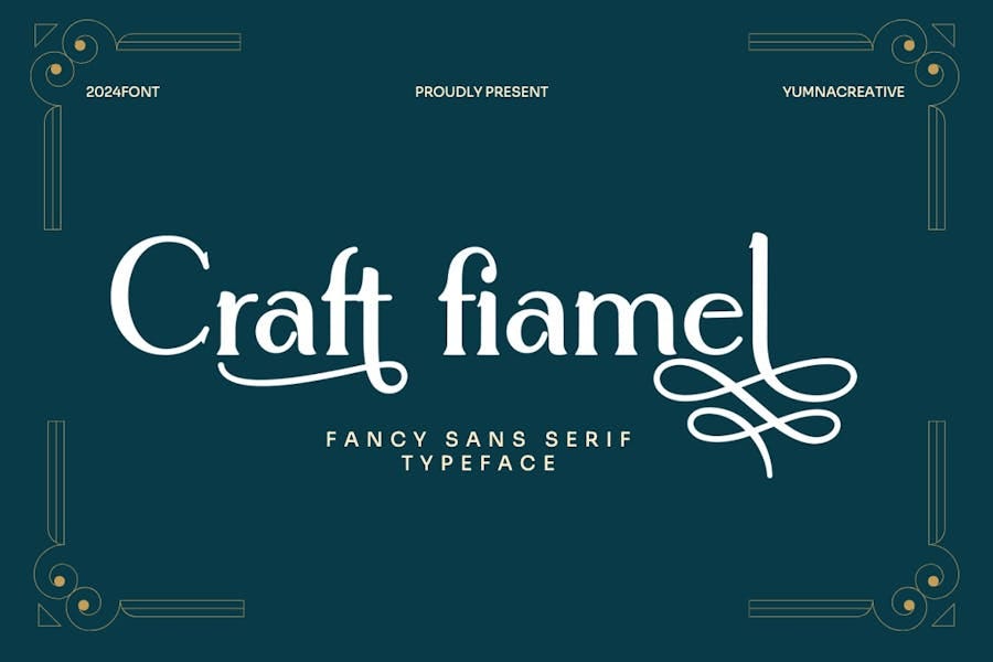 Craft Fiamel — Fancy Sans Serif Font