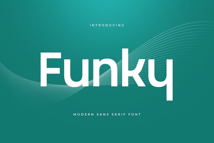 Funky — Modern Sans Serif Font