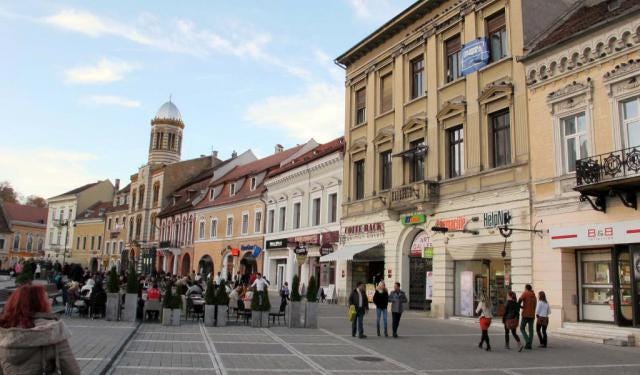 The old town of Brașov