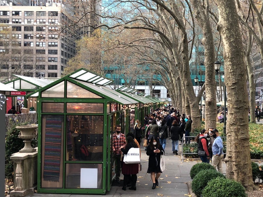 Bryant Park’s crowds.