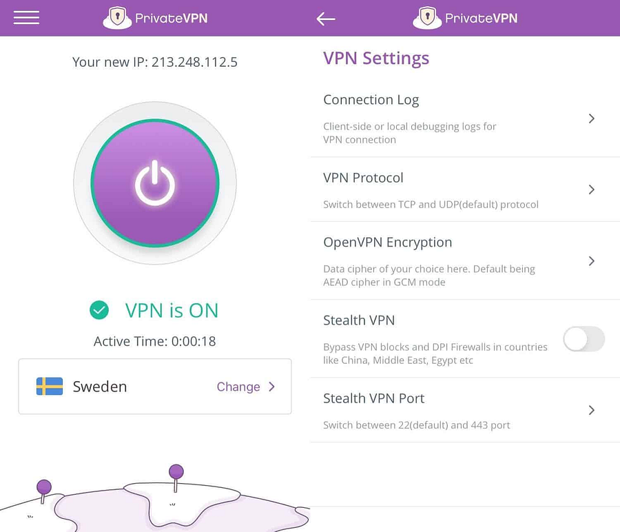 PrivateVPN Dashboard — User-Friendly VPN With Strong Security Protocols