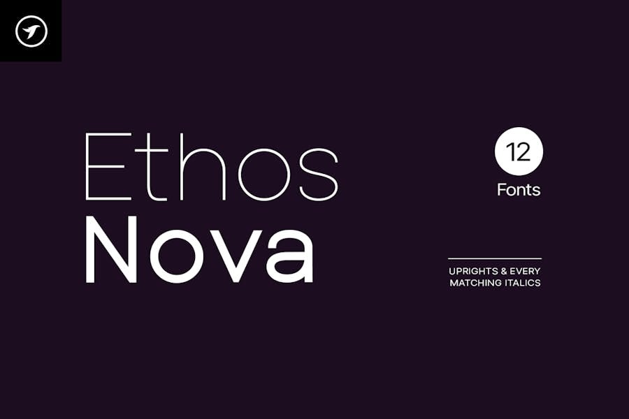 Ethos Nova — Minimalist Sans-Serif Typeface