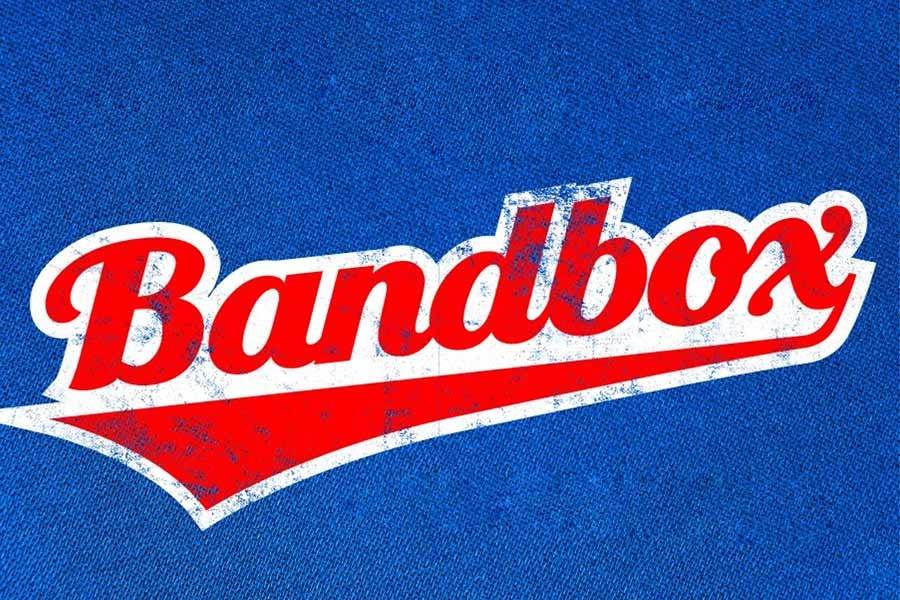 Bandbox baseball font