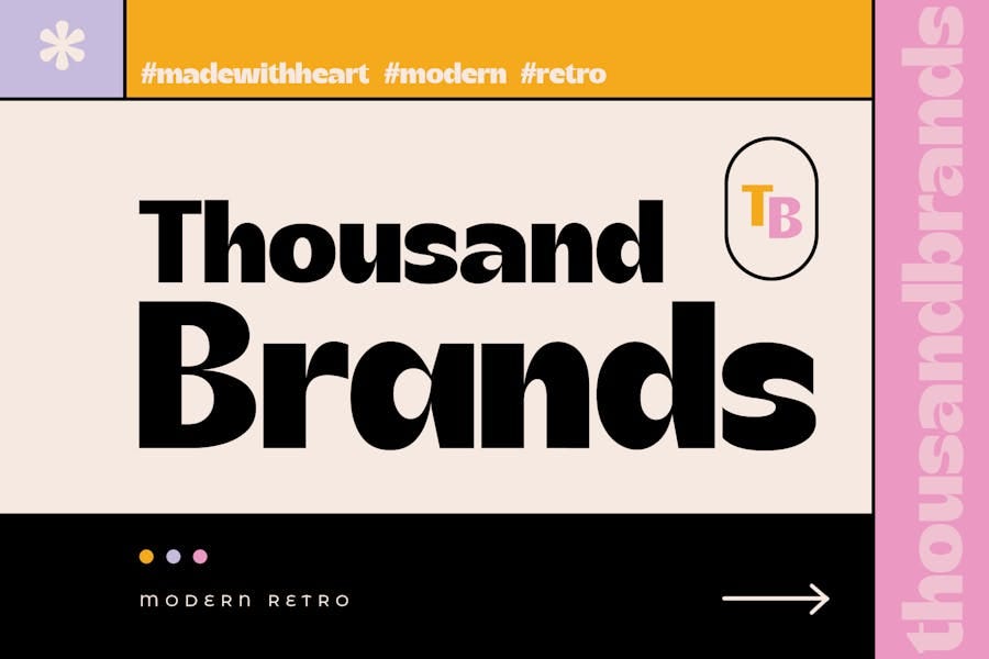 Thousand Brands — Unique Business Font