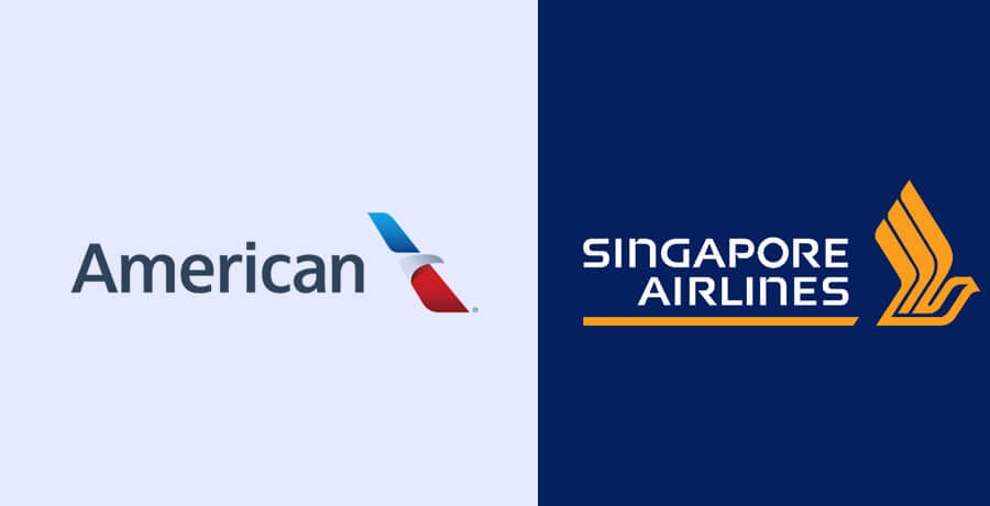 American Airline and Singapore Airline Logo