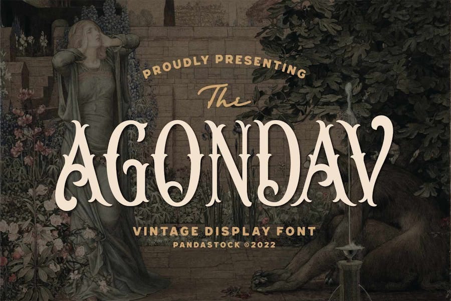 Agondav — Old Vintage Font