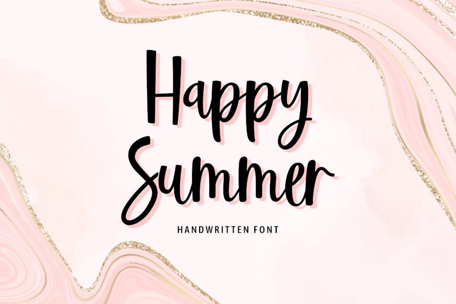 Happy Summer Calligraphy Font