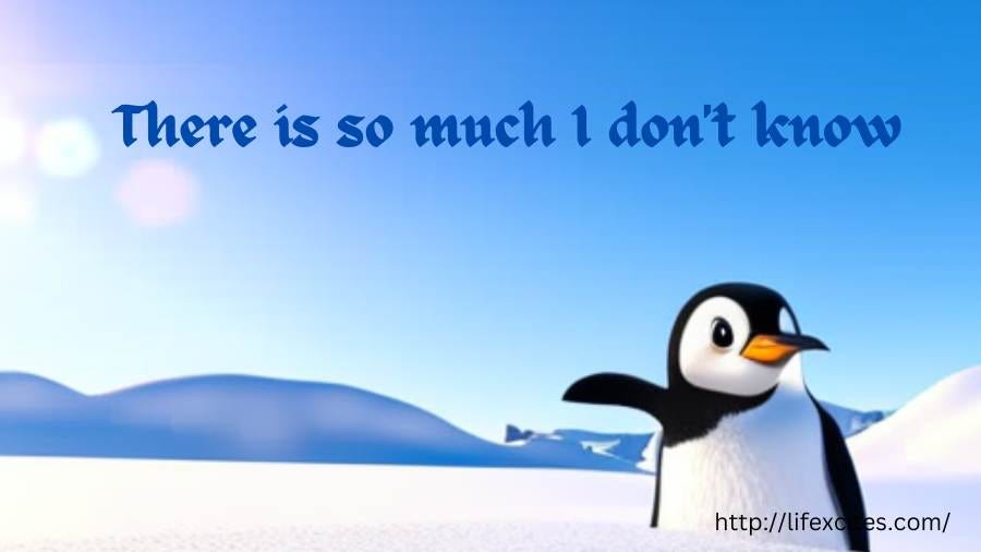 There is so Much I Don't Know: New Penguin Poem for Kids 2