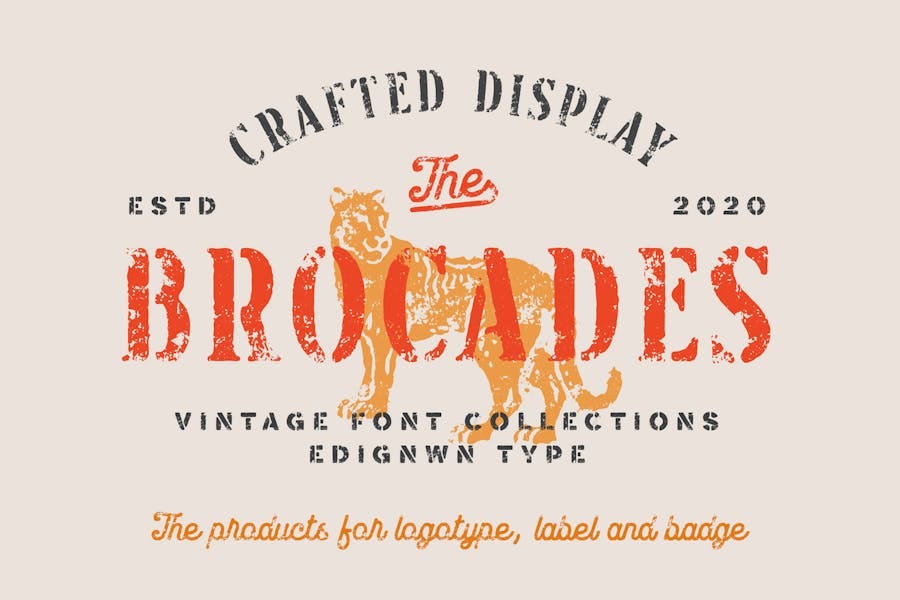 Brocades — Crafted Font