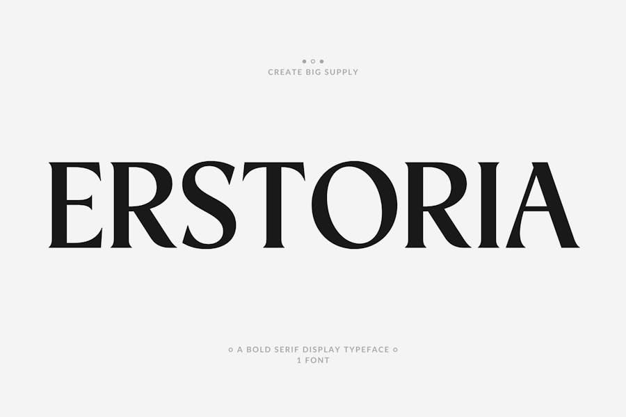 Erstoria Bold Serif Display Font