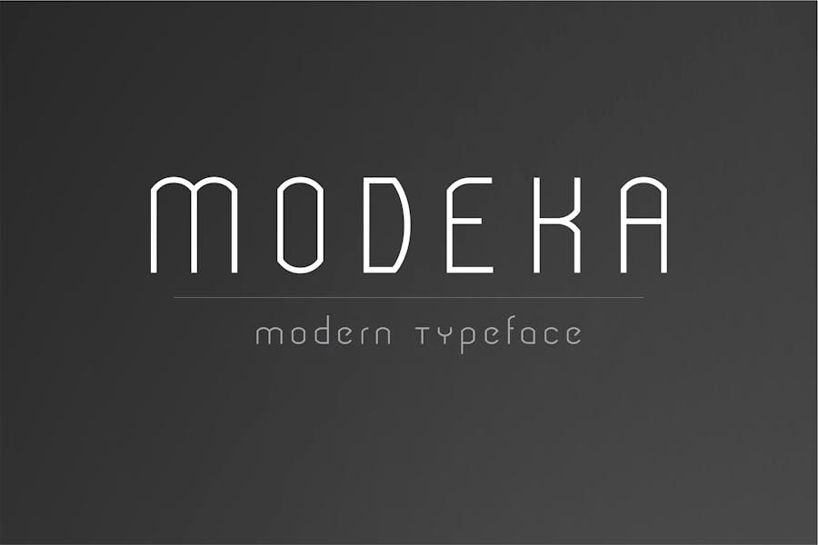 Modeka — Modern Font