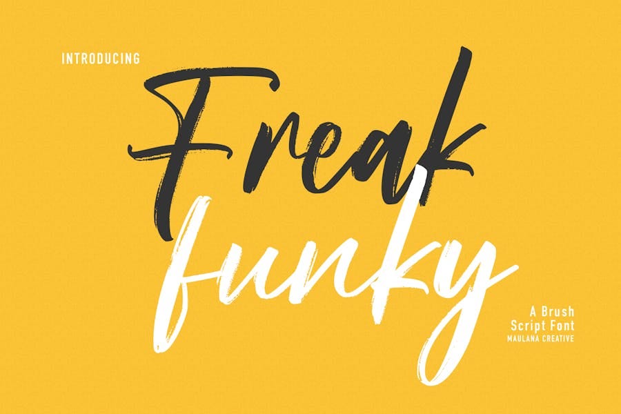 Freak Funky Brush Script Font