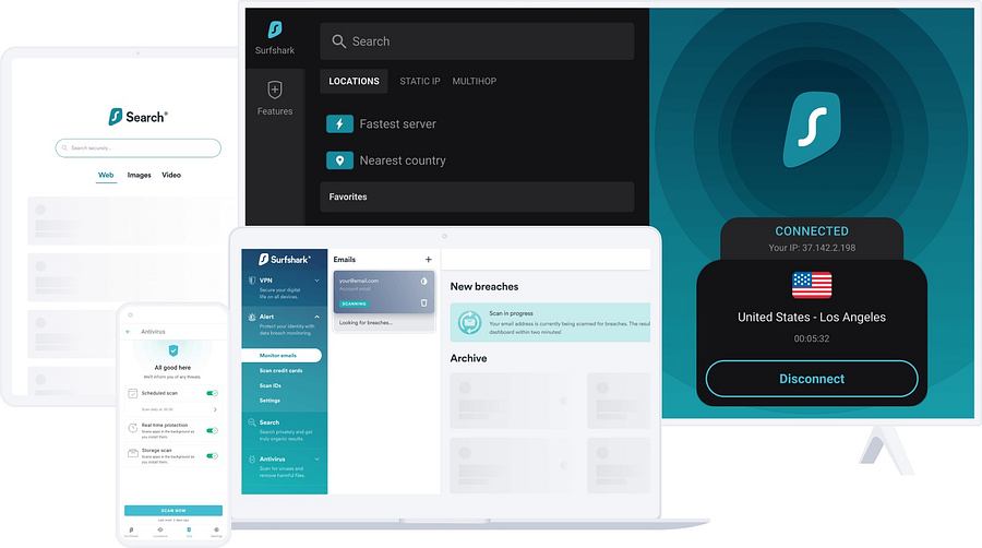 Surfshark Antivirus — Antivirus and VPN in One