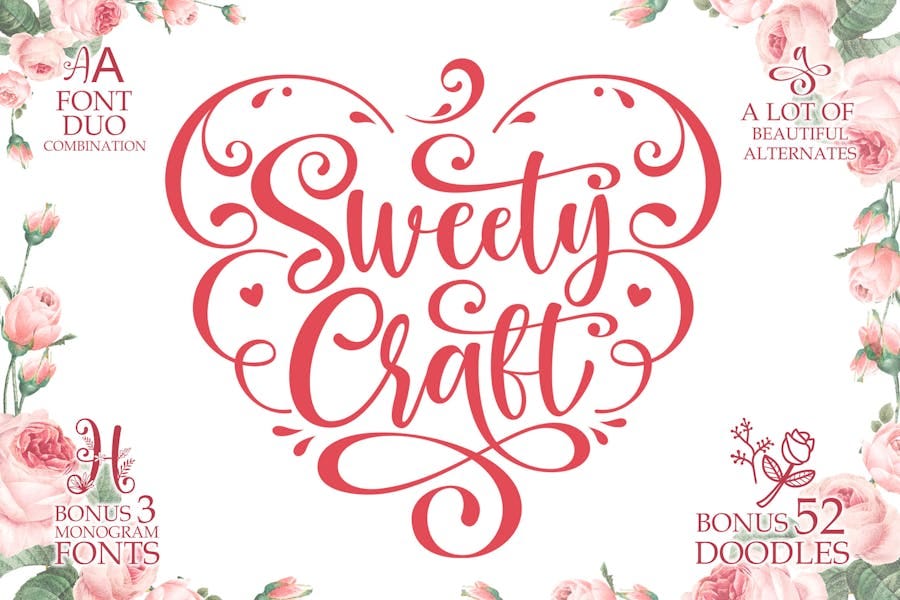 Sweety Craft Business Crafting Font