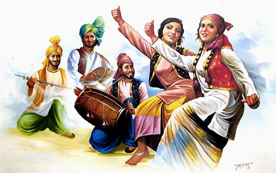 Punjabi folk dance is full of colors and life