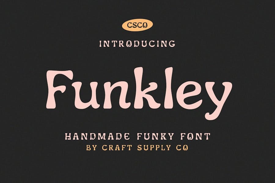 Funkley — Handmade Funky Font