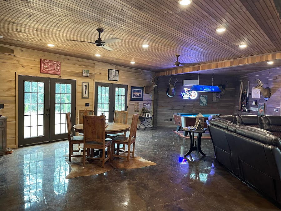 Tennessee Barndominium by Marsha Moffett Fisher - Gaming room