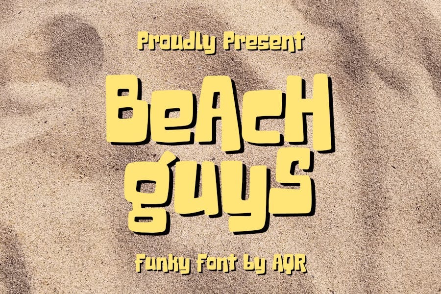 Beach Guys — Funky Font