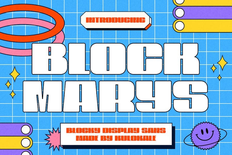 Block Marys — Hipster Display Sans Font