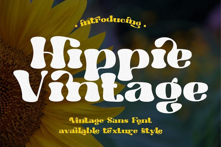 Hippie Vintage — Vintage Sans Font