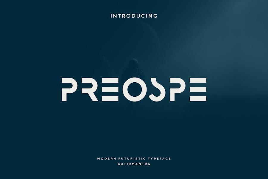 Preospe — Modern Futuristic Font