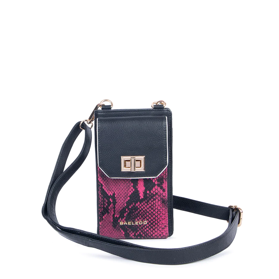 Sling wallet and leather bag for women