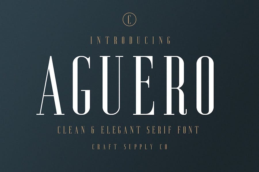 Aguero Serif — Clean & Elegant Font
