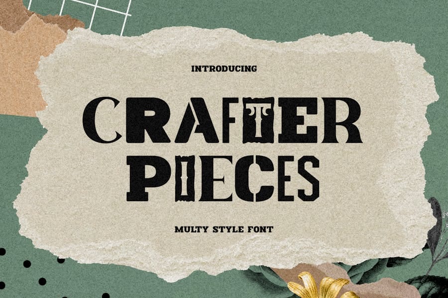 Crafter Pieces — Multy Style Font