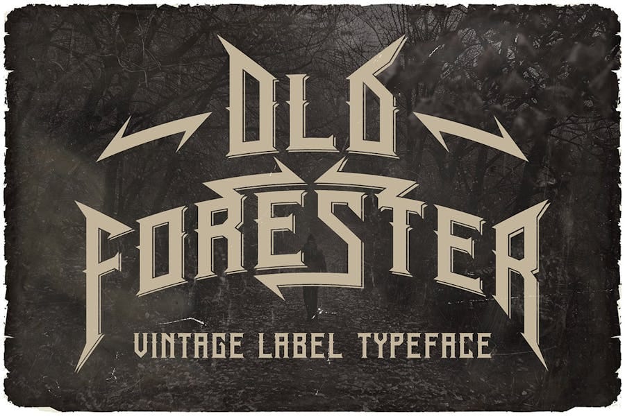 Old Forester Vintage Label Font