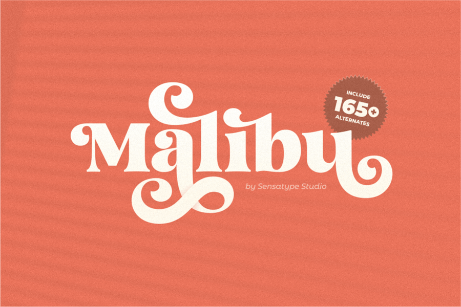 Malibu — Fancy Vintage Font