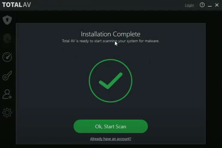 Scanning with TotalAV