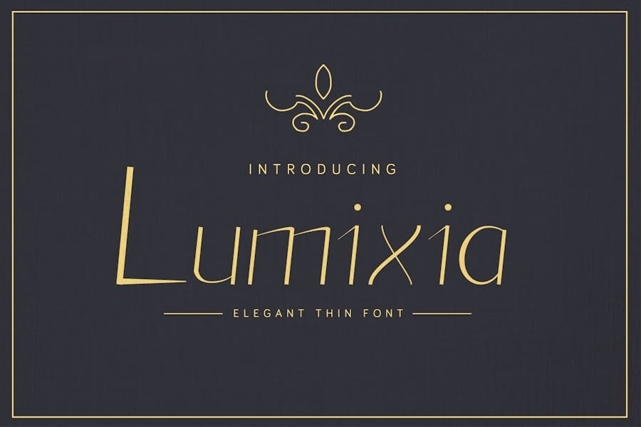 Lumixia — Elegant Font