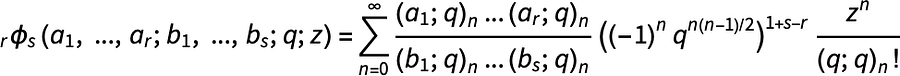 Basic hypergeometric function series expansion