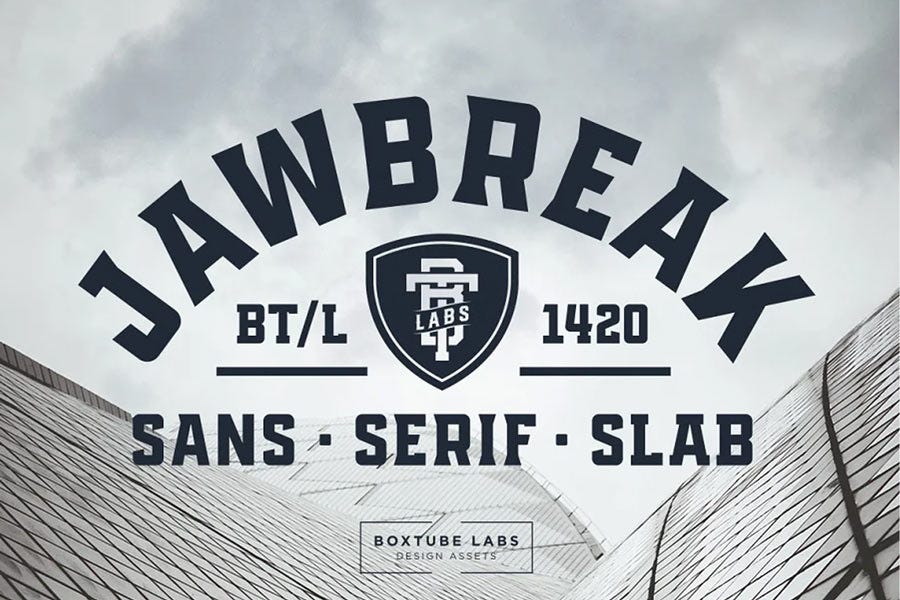 Jawbreak baseball font