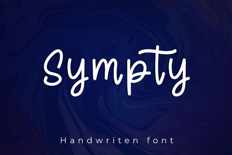 Sympty — Minimalist Handwritten Font