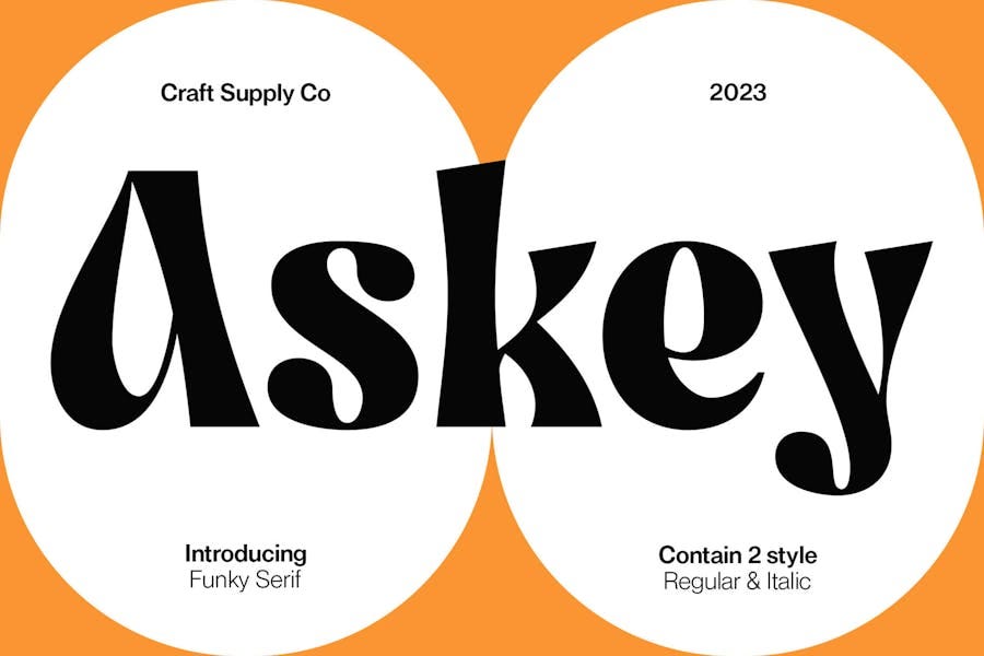 Askey — Funky Serif Font