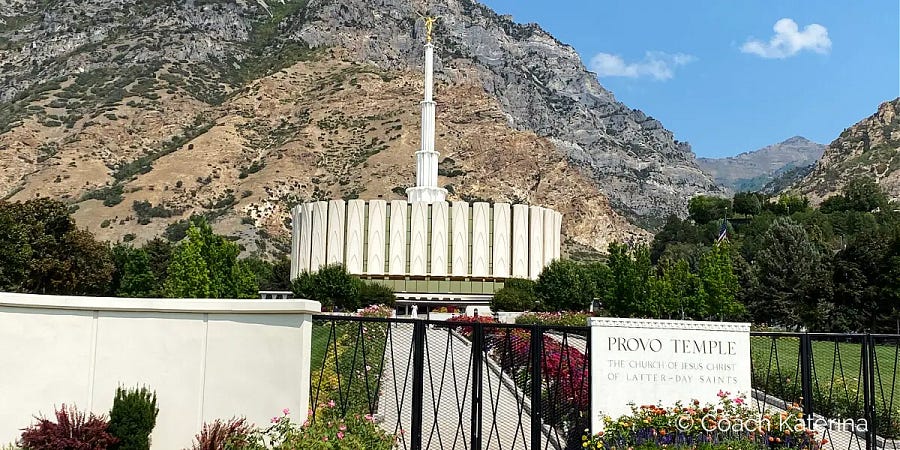 A photo I took of the LDS Temple in Provo near my home. It has the picturesque Y Mountain as its backdrop…