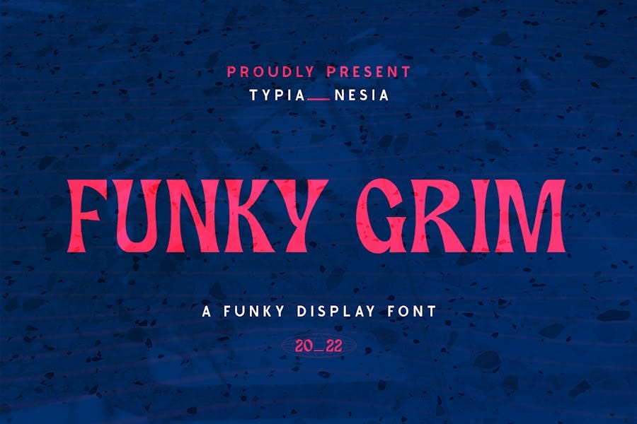 Funky Grim — Playful Pop Retro Horror Display Font