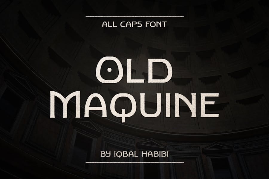 Old Maquine English Font Typeface