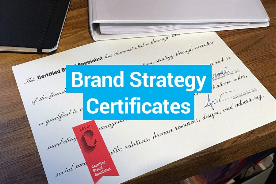 Best Brand Strategy Certificates