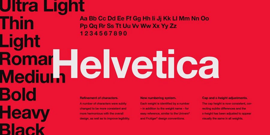 Professional Font #1—Helvetica