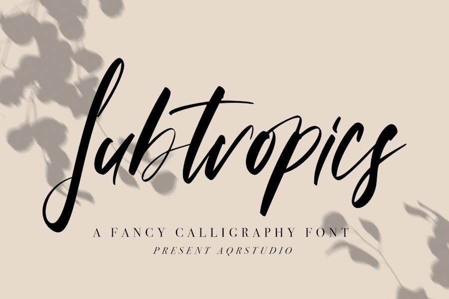 Subtropics — Fancy Calligraphy Font