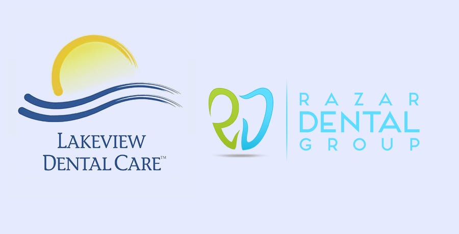 Lakeview Dental Care and Raza Dental Group Logo