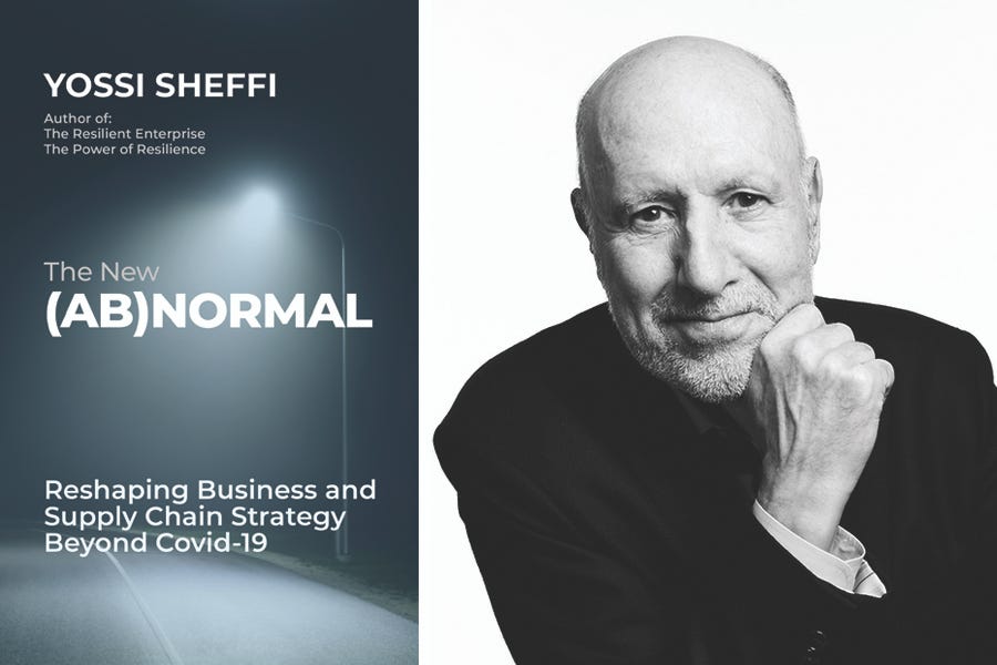 The book cover of (Ab)Normal and a headshot of Yossi Sheffi