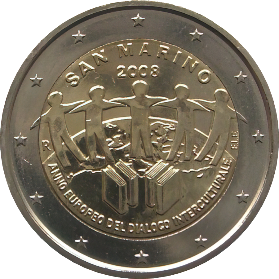 2 Euro — 2008 Commemorative coin, San Marino